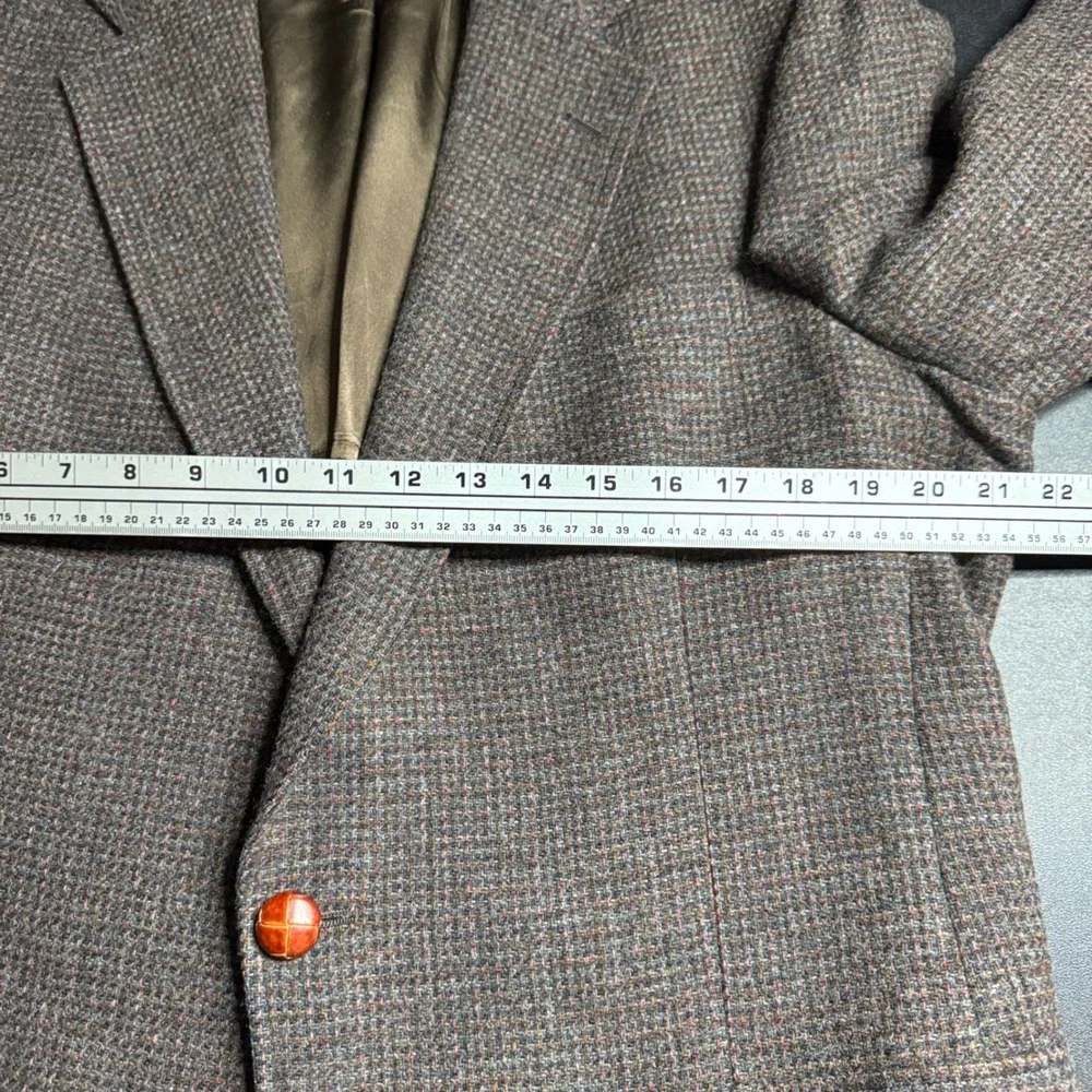 Austin Reed Regent Street Mens‎ 42L Brown Blazer Elbow Patches Tailored USA